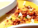 Ricetta Zuppa di zucca, patate, zenzero e mandorle piccanti