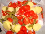 Ricetta Persico al cartoccio con patate, pomodorini e fagiolini
