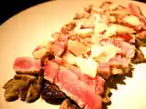 Ricetta Tagliata di tonno con porcini, aceto balsamico e pecorino
