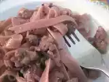 Ricetta Pasta al chianti con radicchio rosso e salsiccia