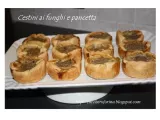 Ricetta Cestini ai funghi e pancetta