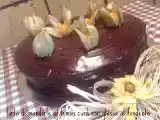 Ricetta Torta di mandorle al lemon curd con glassa al fondente
