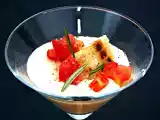 Ricetta Crema di fagioli di pigna con baccalà al rosmarino