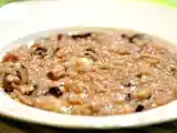 Ricetta Risotto al brachetto e radicchio, mantecato al gorgonzola
