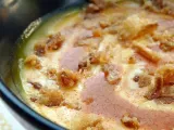 Ricetta Zuppa di zucca con crema di chorizo e croccante di cipolle