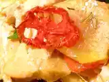 Ricetta Una cena veloce e sana (?) da studente: salmone al forno con sfoglie di patate