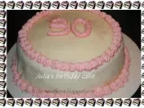 Ricetta Torta di compleanno ai marshmallow bianchi e panna rosa + vincitore giochino