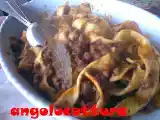 Ricetta Pappardelle con ragu'di lepre