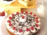 Ricetta Torta di cioccolato con ciliegine candite.