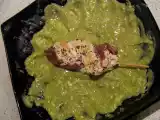 Ricetta Treccine di pollo su vellutata di piselli