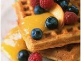 Ricetta Waffle con sciroppo d'acero e frutta