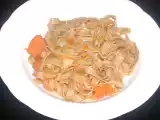 Ricetta Tagliatelle di castagne con zucca e pancetta