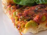 Ricetta Torta salata con piselli e pomodoro