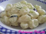 Ricetta Gnocchi con crema di parmigiano e zucchine