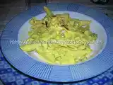 Ricetta Penne con crema allo zafferano, zucchine e pinoli.....