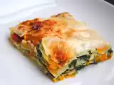 Ricetta Lasagne con zucca, spinaci, e béchamel al formaggio di capra