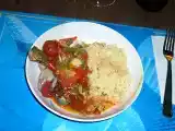 Ricetta Cous cous con soutè di frutti di mare e verdure.