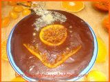 Ricetta Torta all'arancia con glassa al cioccolato.