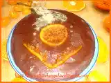 Ricetta Torta all'arancia con glassa al cioccolato.