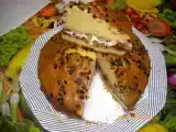Ricetta Torta con crema al cioccolato, panna e gocce di cioccolato