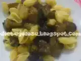 Ricetta Pasta con melanzane e uova al doppio pomodoro