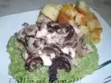 Ricetta Polpo con pane croccante su crema di broccoli siciliani