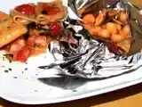 Ricetta Paccheri con guanciale piccante e cartoccio di gnocchetti