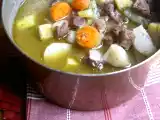 Ricetta Zuppa di carne con topinambur