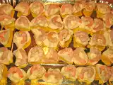 Ricetta Nuvole di drago con maionese erborinata e gamberetti