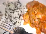 Ricetta Salsiccia, verza e fagioli con riso esotico (per caso)