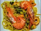 Ricetta Spaghetti gamberi e zucchine