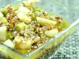 Ricetta Minestra di quinoa rossa e topinambur