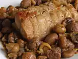 Ricetta Arrosto di maiale con castagne (e bimbo in scatola)