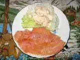 Ricetta Gamberetti in salsa rosa e salmone affumicato