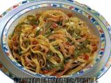 Ricetta Tagliatelle arlecchino aglio, olio e peperoncino