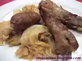 Ricetta Puntine di maiale e salamini con verza stufata