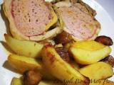 Ricetta Faraona ripiena arrosto con patate e castagne