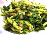 Ricetta Trofie senape selvatica e pancetta