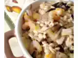 Ricetta Tegamino di orzo, radicchio e gamberi