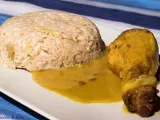Ricetta Pollo al curry e latte di cocco con riso pilaf allo zenzero e limone