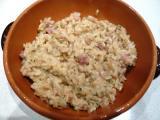 Ricetta Risotto pancetta e lenticchie