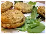 Ricetta Tortine di sfoglia con gamberi e radicchio