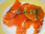 Ricetta Carpaccio di salmone con arance
