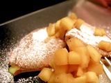 Ricetta Crepes con farina di castagne, pasticcera al limone e mele speziate