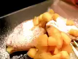Ricetta Crepes con farina di castagne, pasticcera al limone e mele speziate