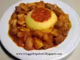 Ricetta Polenta con spezzatino di salsicce