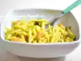 Ricetta Trofie zucchine, zafferano e gamberetti: un primo elegante e facilissimo da preparare