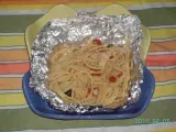 Ricetta Spaghetti al sugo di rombo in cartoccio