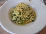 Ricetta Riso-orzo-farro con spinaci e pistilli di zafferano