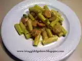 Ricetta Tortiglioni piselli e wurstel con crema di zafferano